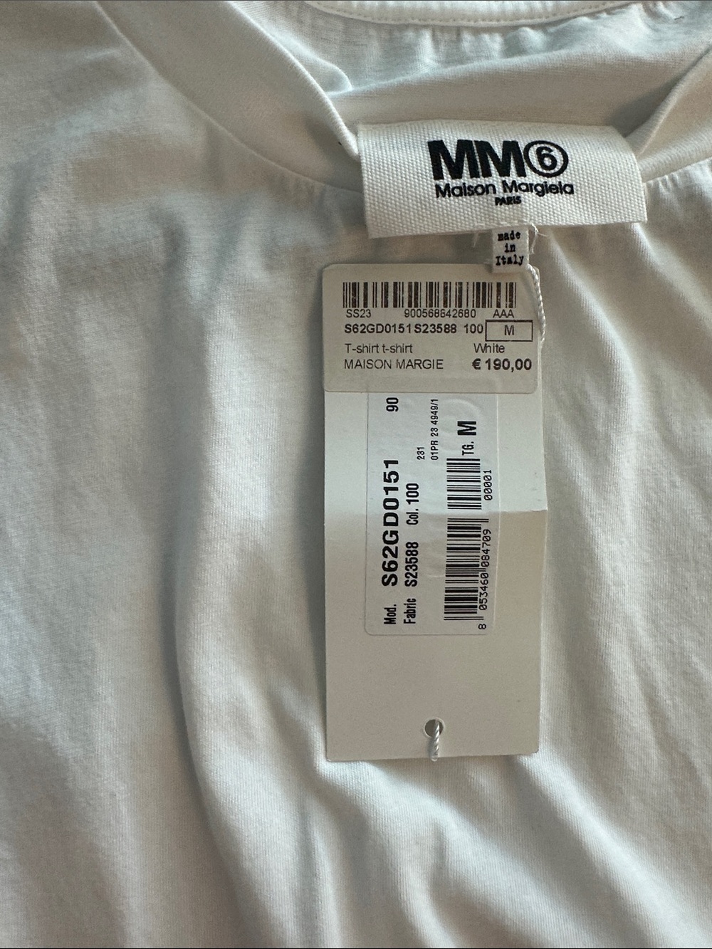Maison Martin Margiela White Oversized Short-Sleeve Tee - Picture 5 of 9